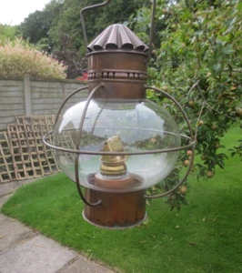 MADE IN BRITAIN X Large Ships Onion Oil Lamp Lantern Nautical Marine Maritime - Picture 1 of 24