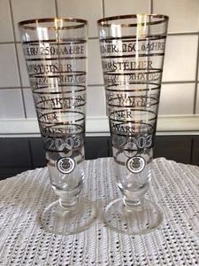 2 Warsteiner Bier Glas Gläser 250 JAHRE von 2003 Pils Tulpe Bierglas 0,2 Liter - Bild 1 von 7
