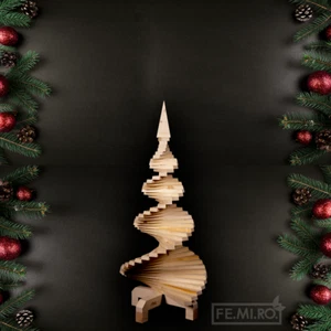 Albero di Natale in legno da 120 cm - Foto 1 di 1