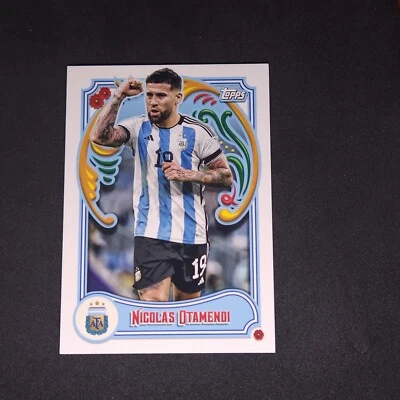 2023 Topps Argentina Fileteado Nicolas Otamendi No7 Manchester City Benfica Porto - Изображение 1 из 2