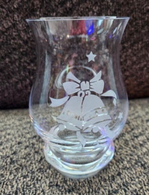 Candelabro de vidrio transparente votivo estilo huracán Mikasa "Glory Bells" 5,5" Foto 1 de 4