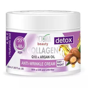 Victoria Beauty Anti-Aging Feuchtigkeitscreme mit Kollagen 40+ Anti-Falten Creme 50ml - Bild 1 von 6