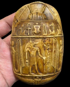 RARE Pharaonic Scarab Egyptian Antiques Symbol Good luck Of Ancient Pharaohs Bc - Imagen 1 de 8