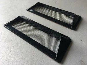 CUBIERTA DE VENTILACIÓN DECORACIÓN DE CAPUCHA DE AIRE GUARDABARROS DE COCHE NEGRA X 2 PIEZAS - Imagen 1 de 7