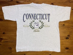 Camiseta vintage años 90 UConn Huskies puntada única XL Universidad de Connecticut - Imagen 1 de 10