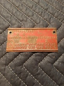 1965 65 Valiant Convertible Fender tag Optioned Car V8 - Picture 1 of 2