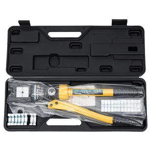 Herramienta de prensado hidráulica prensadora de balaustrada de alambre manual amarillo 26455 libras YQK300 - Imagen 1 de 20