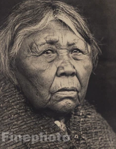 1900/72 EDWARD CURTIS Folio NATIVE AMERICAN INDIAN Skokomish Woman Photo Art - Picture 1 of 1