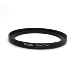 RISE(UK) 67mm-77mm 67-77 mm 67mm to 77mm Step Up Ring Filter Adapter black 67-77 - Picture 1 of 2