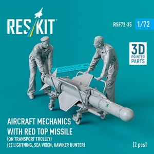 Aircraft Mechanics With Red Top Missile 2pcs Scale Figurines Kit 1:72 RSF72-0035 - Picture 1 of 3