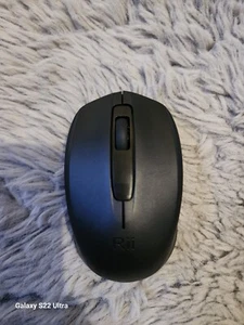 Opened Box Black Rii Wireless Mouse 2.4G Portable Mouse with USB Dongle - Picture 1 of 2