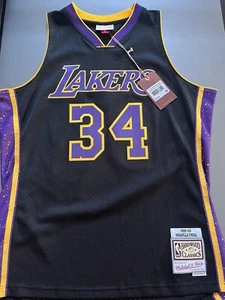Lakers 1999-00 Shaquille O’Neal Mitchell & Ness Hardwood Classic Swingman - L - Picture 1 of 5