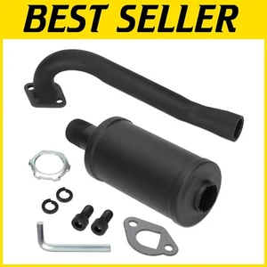 Premium Muffler and Exhaust Pipe Kit for Coleman KT196 and TrailMaster Go Karts - Picture 1 of 11