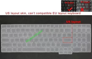 Keyboard Skin Cover for Lenovo ThinkPad E15 L15 P15/P15S/P15V P17 T15 Gen 1/2/34 - Picture 1 of 6