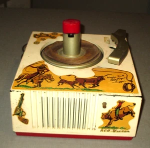 1949-RCA VICTOR ROY ROGERS COWBOY RECORD PLAYER 45 RPM-NO.9-EY-36-ORG-WORKS-TOY - Picture 1 of 12