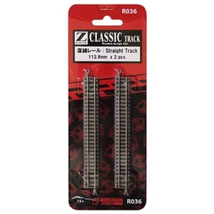 Official ROKUHAN Z gauge R036 Straight rail 112.8mm 2 pieces* - Picture 1 of 1