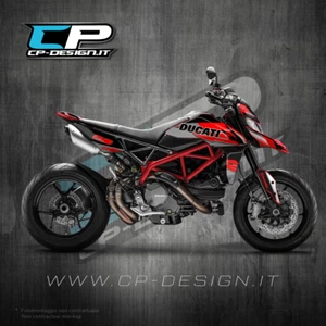 Kit Grafiche fluo per - Ducati Hypermotard 950 950sp - Racing 2 Sticker Decal - Foto 1 di 1