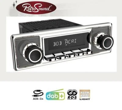 RETROSOUND RSD-BECKER-CHROME-1DAB Komplett Set Autoradio für Oldtimer und US-Car - Bild 1 von 4