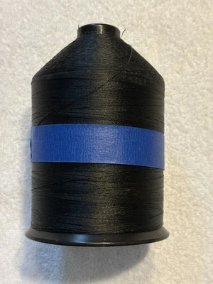 Hilo de encuadernación para alfombras NC 43928 color negro nailon TR350 BZT69 tapicería 1 lb Foto 1 de 3