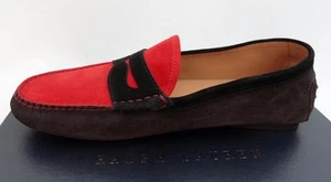 Ralph Lauren Leather Suede Loafers Shoes UK10 EU44 US11 New - Picture 1 of 7