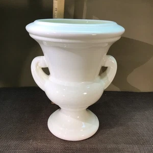 Vintage Ceramic Porcelain, Off White Urn 11" Tall With Handles - Picture 1 of 10