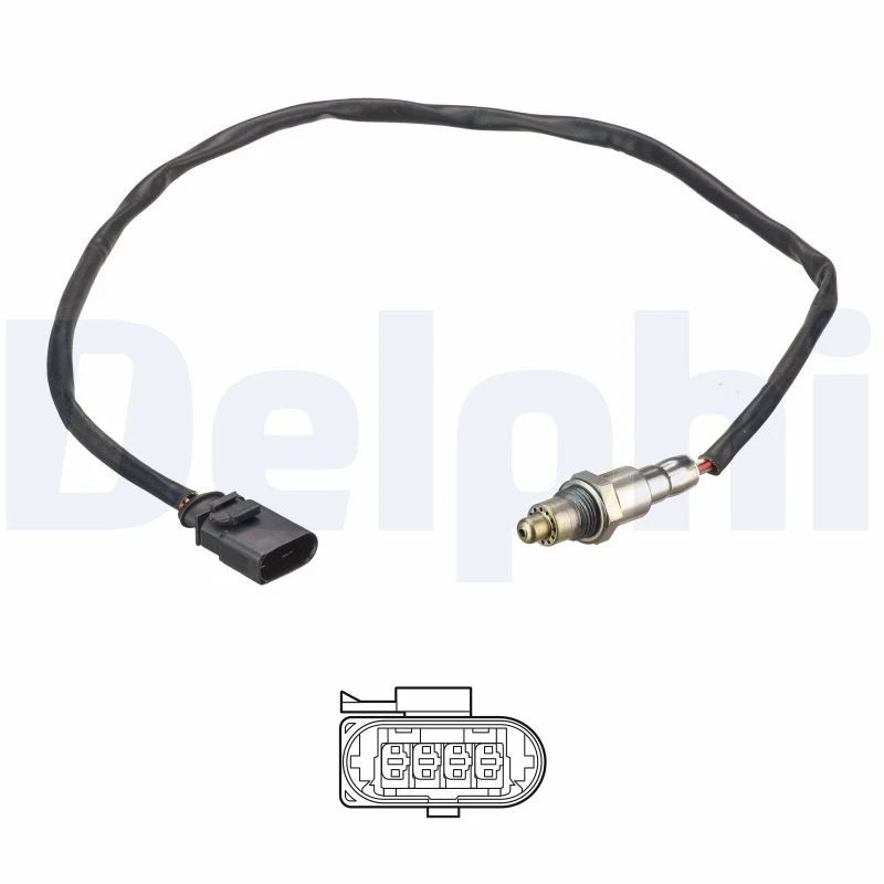 DELPHI Sonda Lambda Sonda De Regulación Para VW Golf VII 5G1 1.2 TSI BE1 AM1 BA5 - Imagen 1 de 1