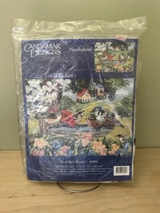 Vintage Candamar Designs Needlepoint Kit Bird Bath 30880 Linda Picken—————————A5 - Picture 1 of 2