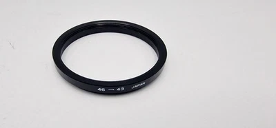 46mm to 43mm Stepping Step Down Ring Camera Lens Filter Adapter Ring 46-43mm - Image 1 of 3