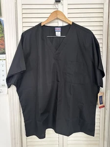 Cherokee Scrubs Unisex Traditional XL V-Neck Kurzarm Schwarz - Bild 1 von 8