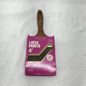 Linzer 4" vernici lattice SPAZZOLA INTERNI ED ESTERNI PARETI PORTE RECINZIONE FIANCHI VINTAGE - Foto 1 di 5