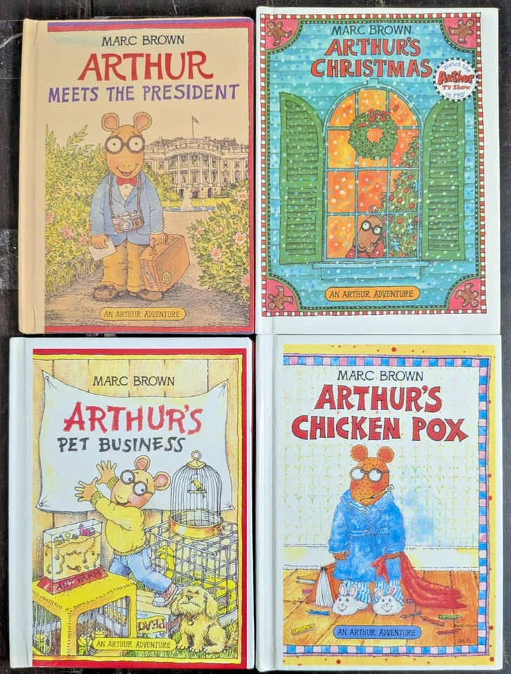 Arthur Books 4 Lot Vintage Hardcover Children's Picture Books Set by Marc Brown - Image 1 of 3