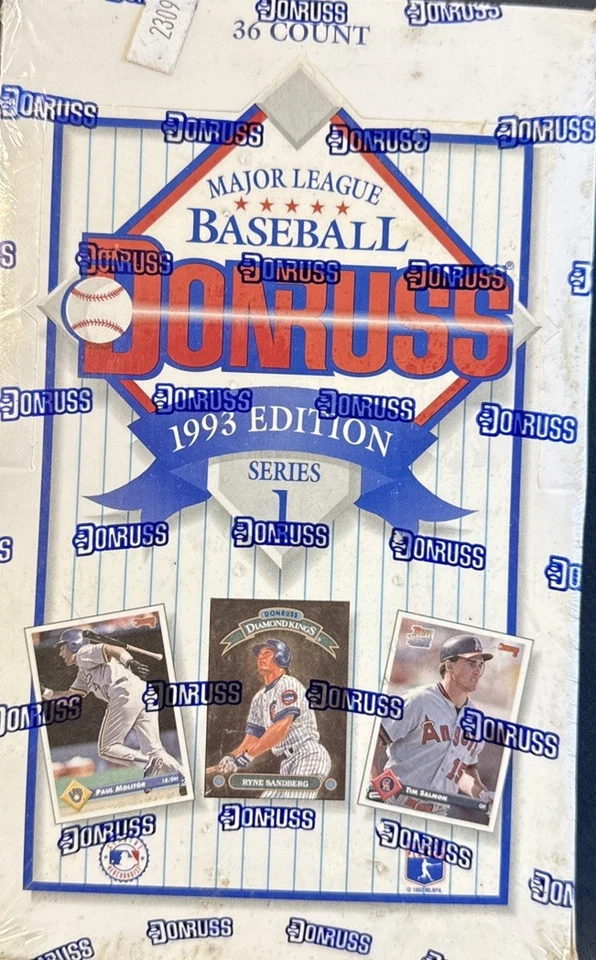 Donruss Serie 1 1993 béisbol caja de cera sellada de fábrica MLB 36 paquetes dentro de la hoja Foto 1 de 1