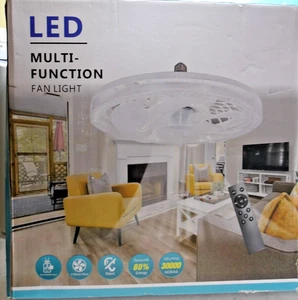Modern Led Ceiling Fan Light  Adjustable Bedroom Living Room Fan Lamps - Picture 1 of 7