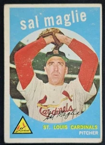 1959 Topps #309 Sal Maglie St. Louis Cardinals - Bild 1 von 2