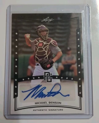 2014 Leaf Perfect Game Showcase - Autograph Of Michael Benson - #A-MB1 BLACK - Image 1 of 2