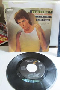 RICK SPRINGFIELD Jessie's Girl / Carry Me Away 45 with PicSleeve - Picture 1 of 2