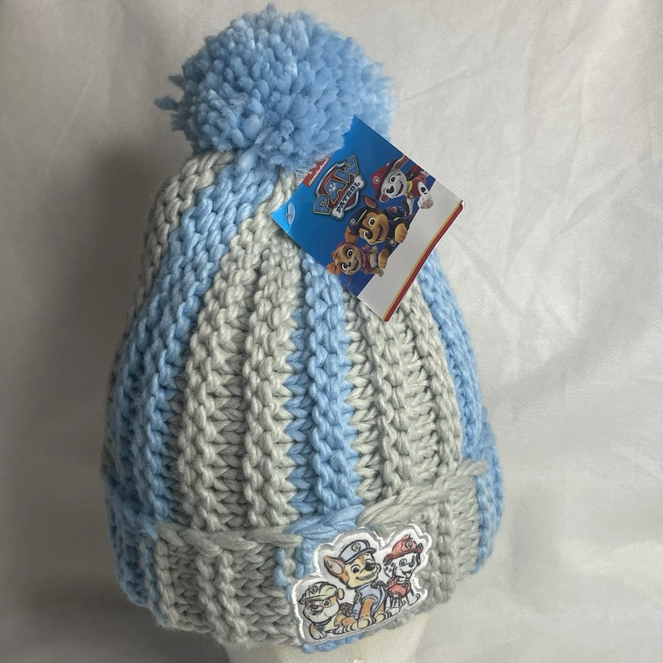 Вязаная шапка-бини Patrol для детей ясельного возраста синяя и серая - Изображение 1 из 4