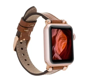 Skórzany pasek do zegarka do Apple Watch Series 10/9/ULTRA/SE/8-1 Pomysł na prezent - Zdjęcie 1 z 74