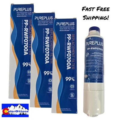 3 Pack For Samsung DA29-00020B HAF-CIN/EXP Pureplus PP-RWF0700A Water Filter - Image 1 of 4