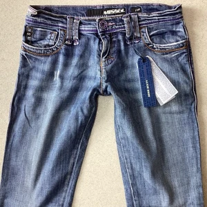BNWT Ladies MISS SIXTY J-LOT SKINNY LOW RISE Blue Jeans Size 10 W28 L32  (467E) - Picture 1 of 9