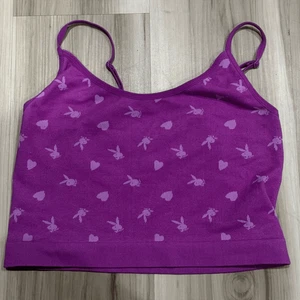 Camiseta sin mangas recortada Playboy Pacsun para mujer mediana - Imagen 1 de 2