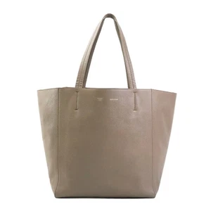 Borsa a mano originale CELINE Cabas Phantom in pelle cachi chiara - r10630a - Foto 1 di 16