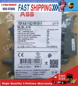 1pcs ABB push button switch lampholder MLBL-01R 24VAC/DC US Free TAX - Picture 1 of 1