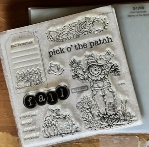 CTMH S1209 FALL FAVORITES ~ SCARECROW, pick of the patch, Pumpkins, corn maize - Picture 1 of 3