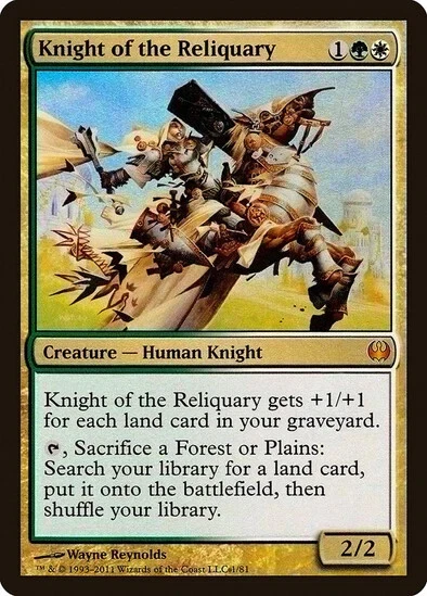 KNIGHT OF THE RELIQUARY - FOIL (DD) (DDG) Duel Decks: Knights vs. Dragons - LP - Image 1 of 1