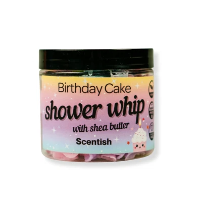 Whipped Soap Black Cherry Scented Body Wash Cream Bath Shower Vegan Scentish