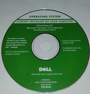 DELL BETRIEBSSYSTEM NEUINSTALL CD WINDOWS XP PROFESSIONAL P/N: US183 - Bild 1 von 2