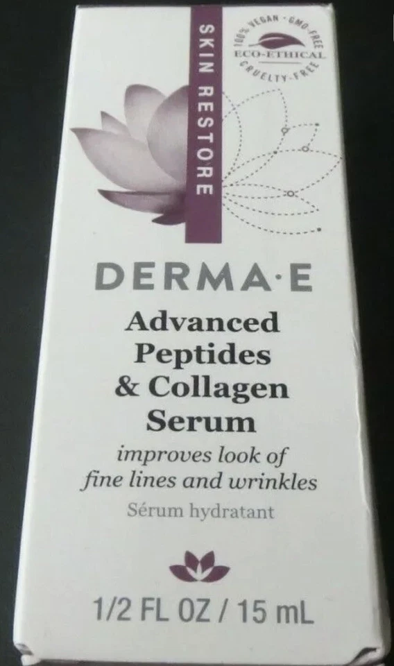  Suero Derma E Advanced Péptidos y Colágeno 0.5 OZ - para líneas finas y arrugas Foto 1 de 1