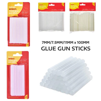 AMTECH Heißklebepatronen Klar Für Kunst- Und Bastelaktivitäten Klebesticks - Bild 1 von 4