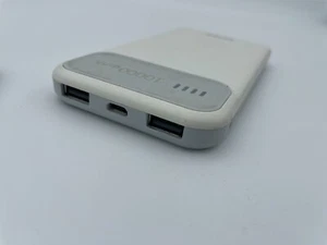 Miniso Power Bank 10000mAh JP-62 External Battery Charger White Portable IPone - Picture 1 of 9